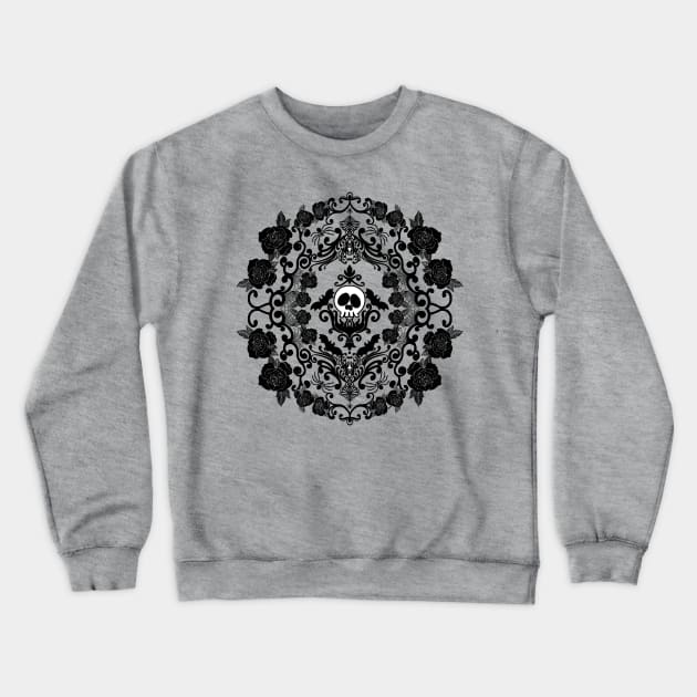 Bonehead & bat wings Crewneck Sweatshirt by Tori Jo